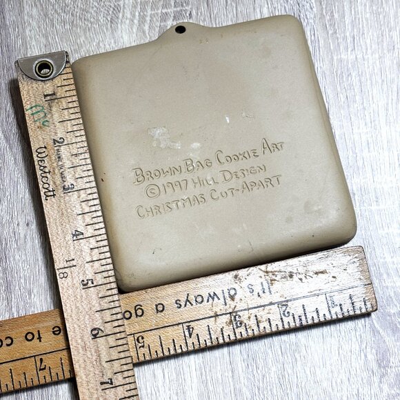 Brown Bag Cookie Art Mold CHRISTMAS Cut-Apart 1997 - Picture 4 of 4